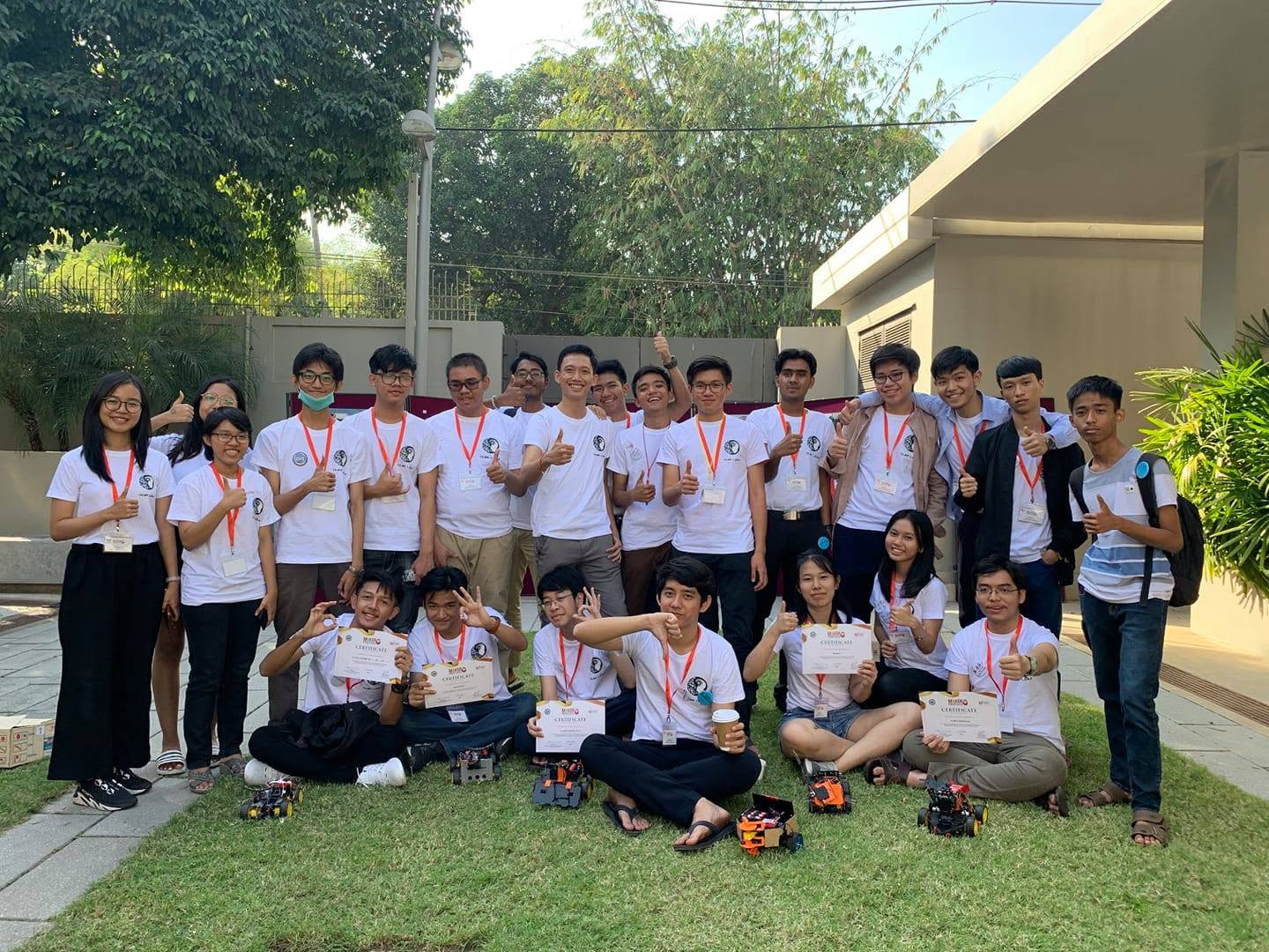 The Laboratory of Robotics and AI team in Yangon