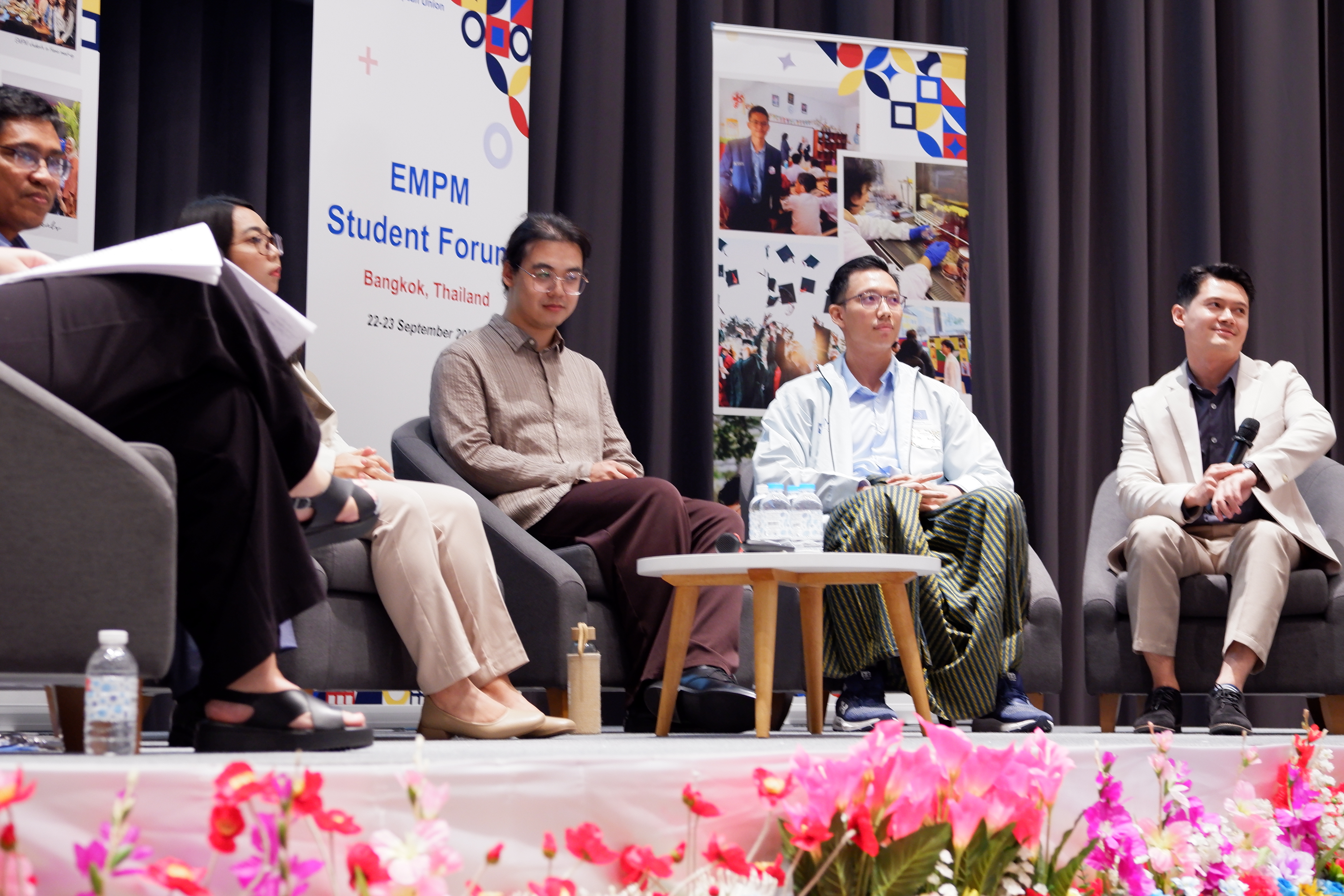 Speaking on the fireside talk panel at the EMPM Student Forum, KMUTT, September 2025